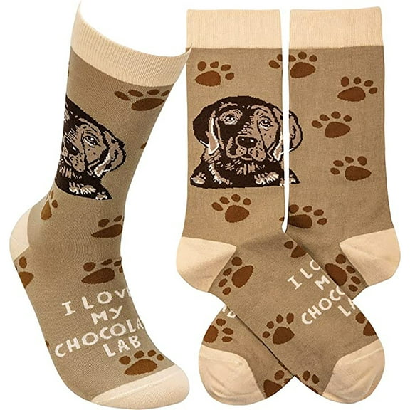 Primitives by Kathy 113733 - I Love My Chocolate Lab Socks