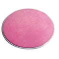 thumbnail image 1 of Round Solid Coral Velvet Memory Foam Carpets Area Rug Bedroom Doormat Floor Mat Mats, 1 of 4
