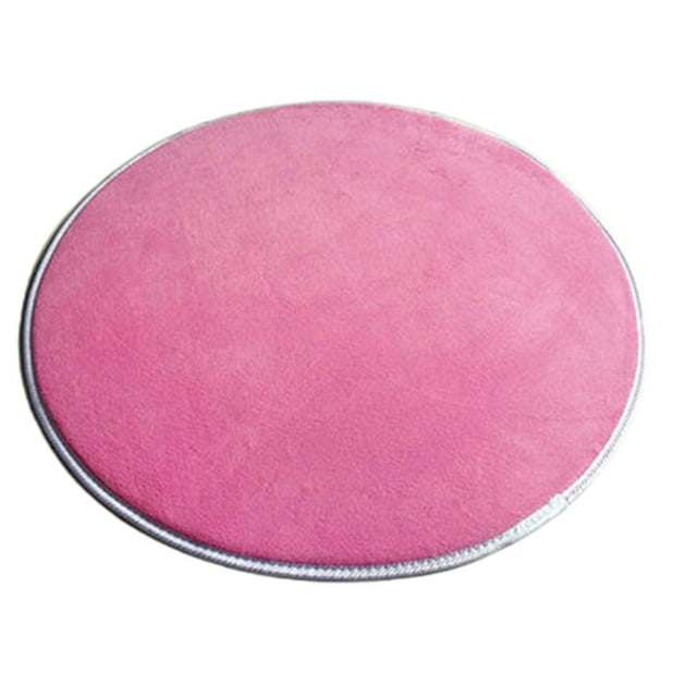 Tapis Ronds en Velours Corail Uni à Mémoire de Forme Tapis Chambre Paillasson Tapis de Sol Tapis