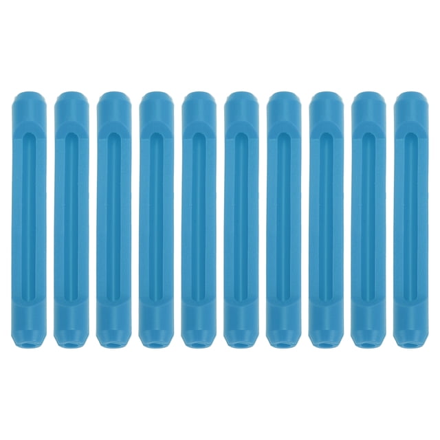 Ofertas Únicas 5 Pares de Puntas de Patillas para Gafas con Patrón de Apertura Lateral, Ganchos Antideslizantes para Orejas 2.20"x0.31" Azul Cielo