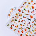 thumbnail image 2 of Pegatinas para uñas Maigitur 5D en relieve con gato y frutas de otoño, 2 of 7