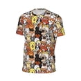 thumbnail image 6 of Wukai Cats & Dogs Group Print Men's Short-Sleeved Mesh T-Shirt,Quick-Dry Short Sleeve Workout T-Shirt-Medium, 6 of 8