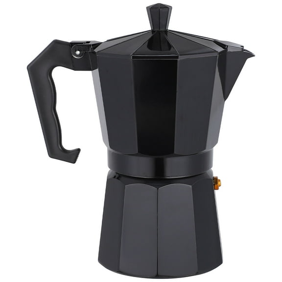 KONTONTY Octagonal Aluminum Coffee Maker Pot with Cool Handle for Stylish Home Use