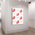 thumbnail image 2 of Trendy Pink Bow and Strawberry Posters Prints Painting Canvas Wall Art Funky Coquette Poster Preppy Inspirational Quotes Aesthetic Wall Decor for Girl Bedroom Living Room 12x18inch Framed, 2 of 6