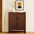 thumbnail image 2 of Teamson Home Hatteras Modern Cabinet, Storage with Rattan Doors & Adjustable Shelves, Solid Wood Frame, 2 of 12