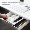 thumbnail image 4 of TFixol Desk Drawer Storage Organizer Self-Adhesive Tray Drawer Organizer Drawer Storage for School Kitchen Office Desk Supplies, 4 of 6