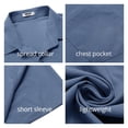 thumbnail image 5 of COOFANDY Men's Short Sleeve Button Down Shirt Casual Beach Summer Outfit, 5 of 6