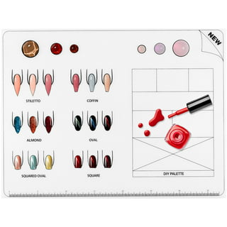 Beaute Galleria Rollable Silicone Nail Art Stamping Mat for Reverse  Stamping, Nail Decals Practice Washable Mess-Free Manicure Mat