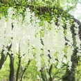 thumbnail image 3 of Bueautybox 12/6/1 PCS Wisteria Artificial Flower 45 inch Bushy Silk Vine Ratta Hanging Garland Hanging for Wedding Party Garden Outdoor Greenery Office Wall Decoration, 3 of 7