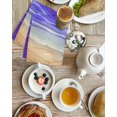 thumbnail image 4 of Purple Ombre Coastal Kitchen Dish Towels for Drying Dishes Set of 4, Summer Nautical Beach Ocean Seaside Waffle Weave Microfiber Hand Tea Bathroom Towels Quick Dry & Absorbent Towel 15.7x23.6, 4 of 7