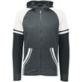 thumbnail image 4 of Holloway Sportswear S Boys RETRO GRADE JACKET Graphite/White 229661, 4 of 5