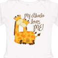 thumbnail image 4 of Inktastic My Abuela loves me Boys or Girls Long Sleeve Baby Bodysuit, 4 of 5