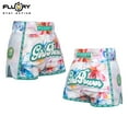thumbnail image 6 of FLUORY Muay Thai Shorts Printing Free Combat Mixed Martial Arts Boxing Training Match Pants Leisure Style Beautiful Flower Print, 6 of 6