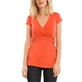 thumbnail image 2 of LilyLLL Womens Maternity Summer T Shirt Criss Cross Breatfeeding Nursing Bump Tops, 2 of 4