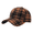 Brown, variant on Unisex Fall Winter Vintage Plaid Baseball Cap, Curved Brim Adjustable Back Strap Dad Hat, Soft Thick Fabric Daily Outdoor Cold Weather Hat For Women Men Wine