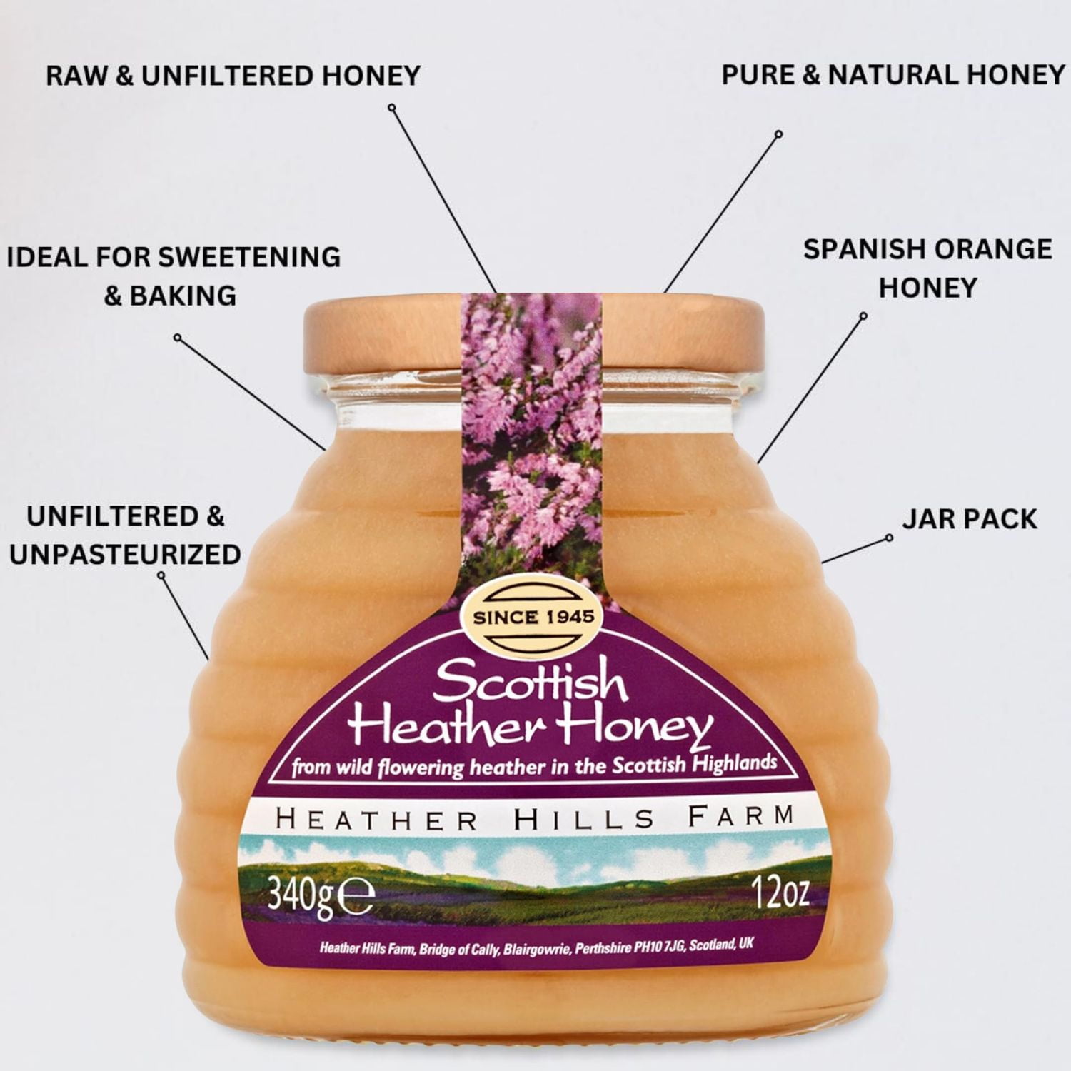 Scottish Heather Honey - The Honey Exchange