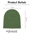 thumbnail image 3 of 2 Pack Beanie Hats for Women & Men, Winter Hat Unisex Knitted Cuffed Plain Skull Caps Green, 3 of 6