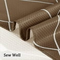 thumbnail image 4 of Chocolate Brown Shower Curtain Set for Men Waterproof Shower Curtains for Bathroom Textured Farbic Cloth Ombre Shower Curtain 72 x 72 Inches, Espresso Tone, 4 of 6
