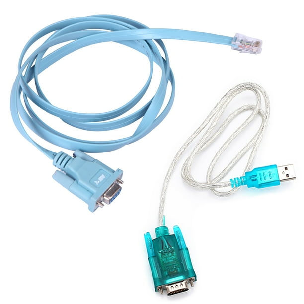 Estate Sammenligning Forebyggelse HDE USB to Serial Interface Cable with Serial to RJ45 Console Adapter Cable  for Cisco Routers - Walmart.com