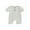 Grey, variant on Caoirhny Newborn Baby Short Sleeve Romper Knit Ribbed Solid Color Cotton Jumpsuits One Piece O-Neck Button Pajamas Playsuit