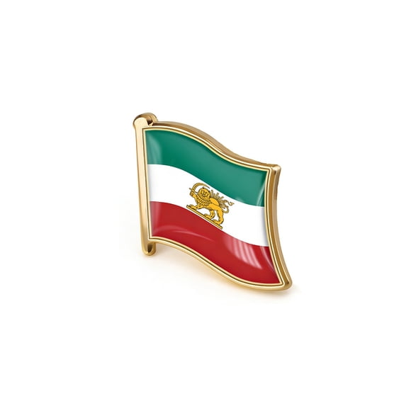 10 Pcs Badge Iranian Flag, Badge Cagogo Iranian Flag, Épinglette Broche Patriotique pour Fierté Iranian, Accessoire d'Épinglette de Revers en Émail Métallique, Badge de Collection pour Veste Chapeau Sac Souvenir Cadeau