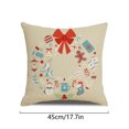 thumbnail image 3 of Naiovety Funda de almohada navideña con estampado de Navidad, funda de cojín para sofá, funda de almohada decorativa para el hogar, sofá, Navidad, Kits de decoración para fiestas No.05 Naiovety HA007803-05, 3 of 6