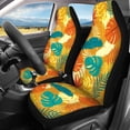 thumbnail image 3 of Uourmeti Autumn Leaf Glow Car Seat Covers 3 Pack Car Interior Accessories Set Washable Lightweight Suitable for Truck Trucks, 3 of 10
