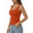 thumbnail image 2 of MOYIKO Women's Sleeveless Henley Tank Tops Ribbed V Neck Button Down T Shirts Summer Slim Fit Tee Tops, 2 of 7