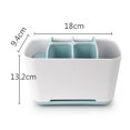 thumbnail image 2 of Caja de almacenamiento organizadora de mesa para limpiador de pasta de dientes, estante de almacenamiento para mostrador de artículos de tocador, 2 of 5