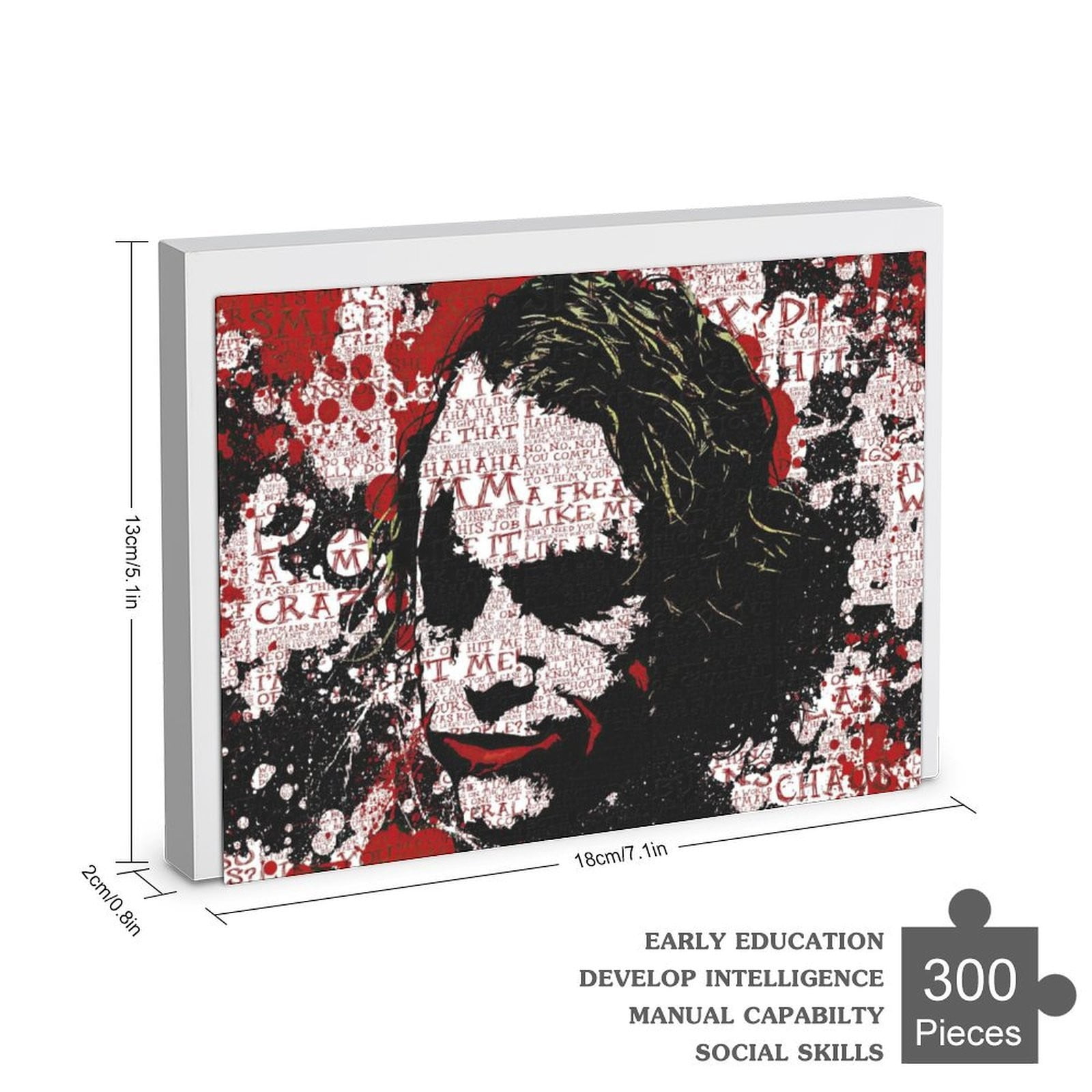 Joker Jigsaw Puzzle 300-1000 Pieces Birthday Gift for Adult Movie Fans Home Decor