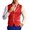 Red, variant on Men'S Steampunk Vest Costume Single Breasted Vintage Inspired Waistcoat For Halloween Party Cosplay Role Play Masquerade Stage Performance Outfit