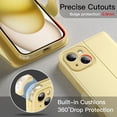 thumbnail image 5 of JETech Wallet Case for iPhone 15 6.1-Inch, Shockproof PU Leather Magnetic Flip Cover with Card Holder, Stand Feature and Full Camera Protection (Yellow), 5 of 6