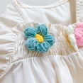 thumbnail image 6 of LYMAYTER Baby Girls Summer Romper for 3-24M Lightweight Floral Bubble Sleeve Top Breathable Comfort Wear, 6 of 8