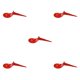 thumbnail image 2 of Eigraketly tee de golf de plástico forma de silla profesional portátil titular de la bola de aprendizaje actividad exterior tees de golf accesorios rojo Rojo 5piezas Eigraketly CBP224537, 2 of 5