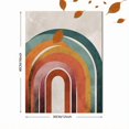 thumbnail image 3 of Qisvanset Retro Rainbow Sun Arch Canvas Print 12x16 Inch Boho Room Decor, 3 of 8