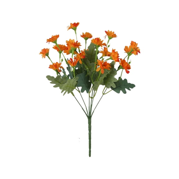 hulanddfd Artificial Flower Chamomile Fake Plants, 12.6 Inch Small Flower Branches Faux Plastic Bouquet for Wedding Arrangement Ceremony Floral Decorations