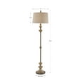 thumbnail image 4 of Uttermost Vetralla Steel Resin and Fabric Floor Lamp in Silver and Bronze, 4 of 5