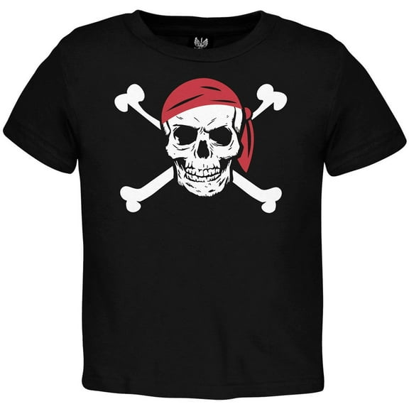 Old Glory Toddler Jolly Roger Pirate Costume Short Sleeve Graphic T Shirt