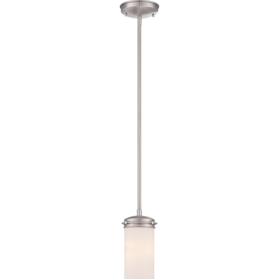 Nuvo 60-615 - Polaris - 1 Light Mini Pendant- w/ White Opal Glass