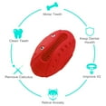 thumbnail image 2 of 1 Uds. Pelota de goma natural para mascotas, juguetes vocalizadores para perros grandes, resistente a mordeduras, Limpieza de dientes, masticar, rechinar los dientes, suministros para mascotas, 2 of 5