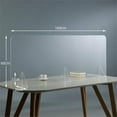 thumbnail image 3 of 23.6" Desktop Long Rectangular Protective Shield Divider Clear Plexiglass, 3 of 4