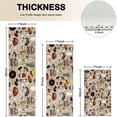 thumbnail image 4 of Brown Mushroom Line Light Pattern Kitchen Rugs Sets Of 3,Kitchen Runner Rugs Non Skid Washable,Decorative Kitchen Floor Mats for Kitchen,Sink,Laundry,17"x30"+ 17"x47" + 17"x59", 4 of 6