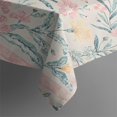thumbnail image 2 of Pink Floral Pattern Rectangle Tablecloth 60"x102",Waterproof Polyester Rectangle Table Cloth, Wipeable Spillproof Polyester Tablecloth for Dining, Camping, Indoor and Outdoor, 2 of 6