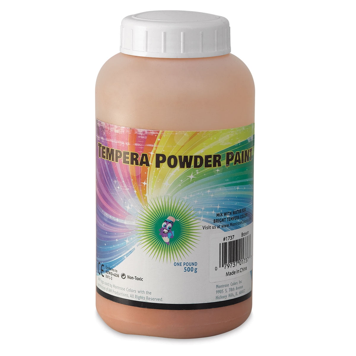 Three Little Twigs Tempera Powder Paint Brown, 1 lb, Jar