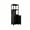 Black, variant on 52" Bamboo Linen Tower Storage Cabinet, Bathroom Organizer with Doors & Open Shelves, Narrow Space-Saving Tall Cabinet, Black