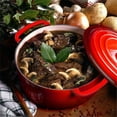 thumbnail image 4 of Cast Iron Dutch Oven with Lid-6 Quart Enamel Coated Pot by Classic Cuisine, 4 of 8
