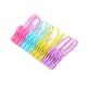 thumbnail image 1 of Bewildely Pinzas para ropa de plástico Multicolor, 12 Uds., pinzas para toallas multifuncionales a prueba de viento, Color aleatorio Almacenamiento y organización del hogar Bewildely HA1646-00, 1 of 6