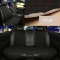 thumbnail image 4 of Funda universal para asiento de coche, de lino, para parte delantera y trasera, para verano, para sedán, SUV, camioneta, accesorios para interior de coche, 4 of 5