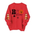 thumbnail image 4 of Ichuanyi Halloween Spooky Season Sweatshirt Women Ghost Sweatshirts Oversized Fall Halloween Print Pullover Top, 4 of 6
