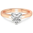 thumbnail image 3 of 5 Carat IGI Certified Heart Shape Lab Grown Diamond Engagement Ring | 14K Rose Gold |Shye Petal Solitaire Diamond Ring | FG-VS1-VS2 Quality Friendly Diamonds, 3 of 4